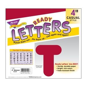 Trend Ready Letters 4" Casual Style